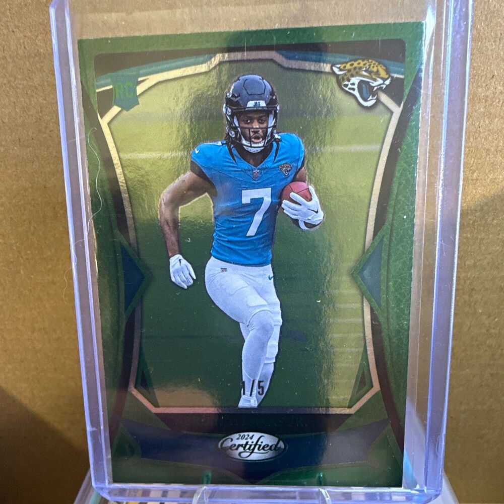 2024 Panini Certified Rookies Brian Thomas Jr. RC #112 Mirror Green 1/5 Jaguars